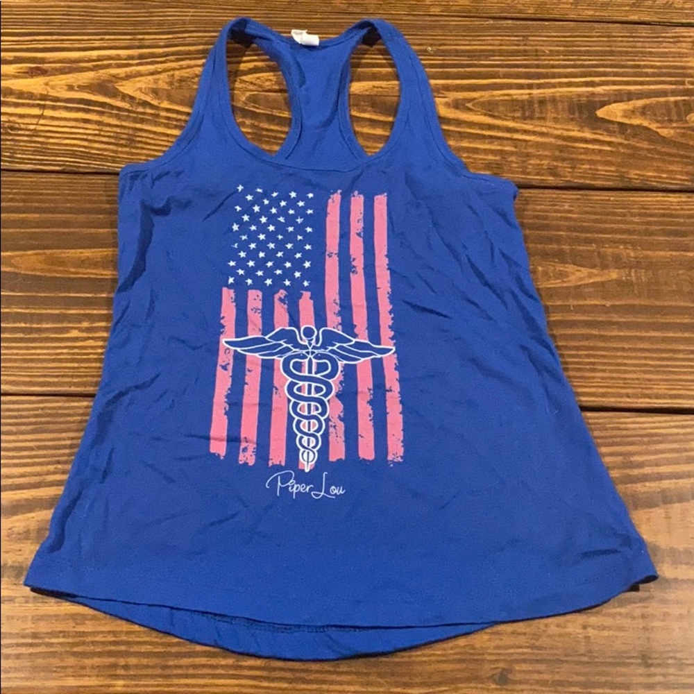 Healthcare worker/America tank top